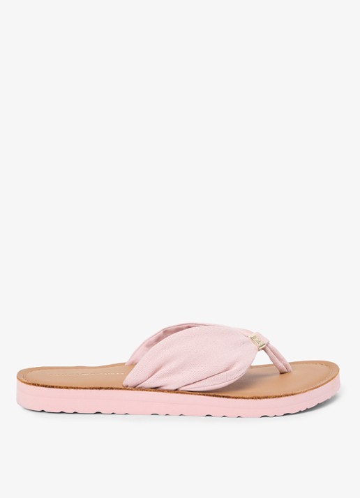 Tommy Hilfiger Slipper met logo - detail rood