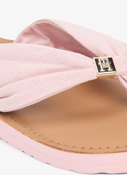 Tommy Hilfiger Slipper met logo - detail 3 rood