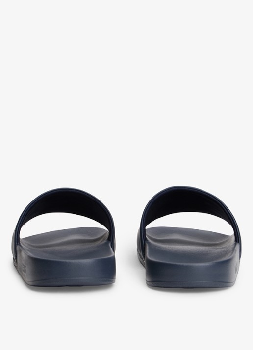 Tommy Hilfiger Slipper met logo - achterkant 4 donkerblauw