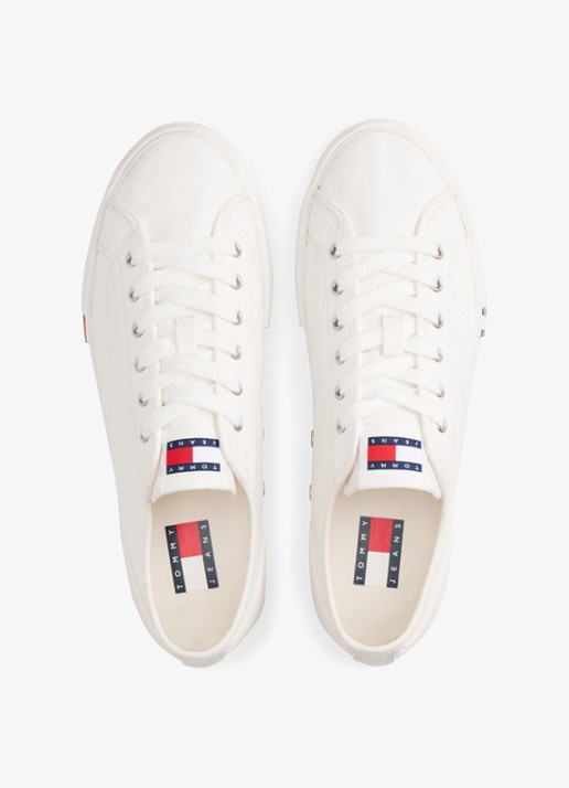 Tommy Hilfiger Sneaker met logo - detail 3 gebroken wit