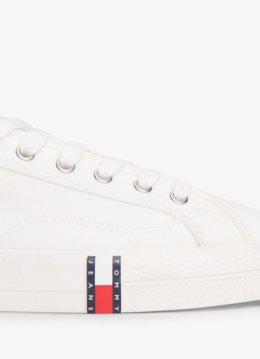 Tommy Hilfiger Sneaker met logo - detail 5 gebroken wit