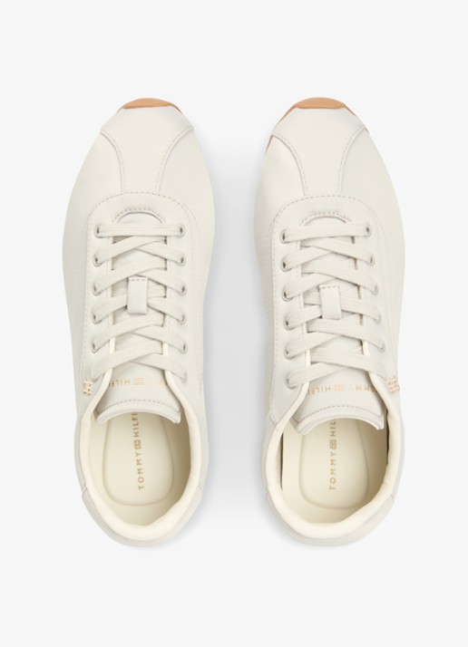 Tommy Hilfiger Sneaker met logo - detail 4 lichtgrijs