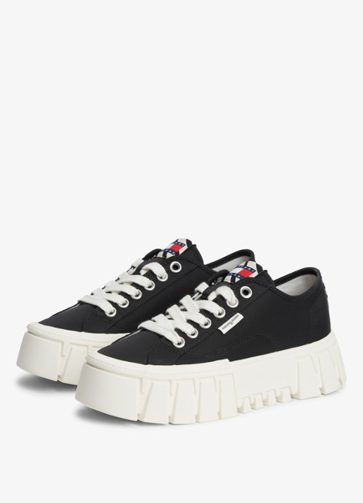 Tommy Hilfiger Sneaker met logo - detail 4 zwart
