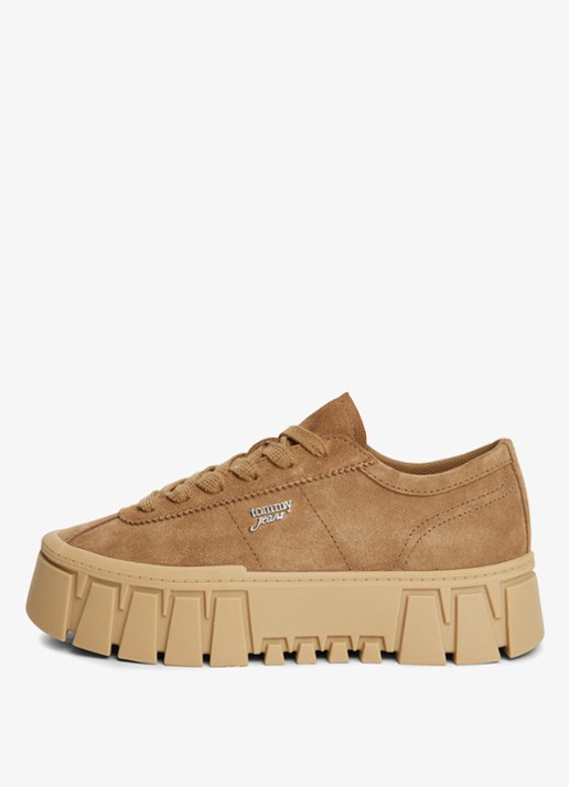 Tommy Hilfiger Sneaker met logo - detail 5 khaki