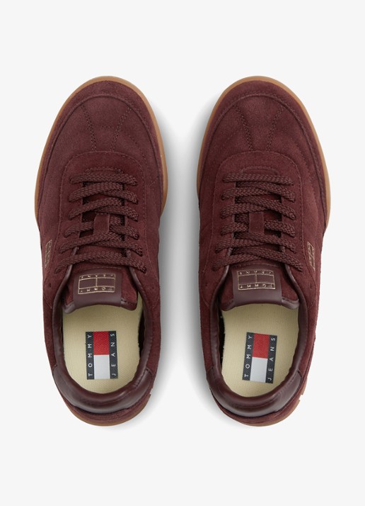 Tommy Hilfiger Sneaker met logo - detail 4 bordeauxrood
