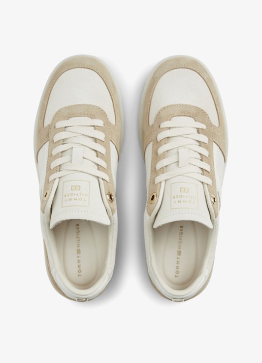 Tommy Hilfiger Sneaker met logo - detail 4 creme
