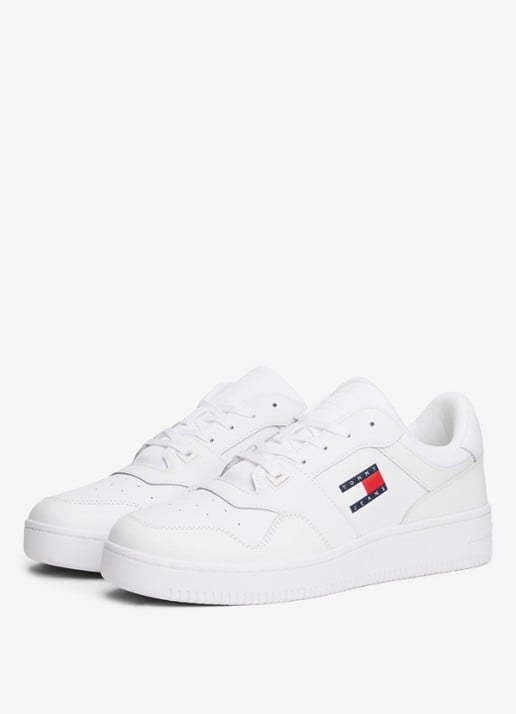 Tommy Hilfiger Sneaker met logo - detail 4 wit