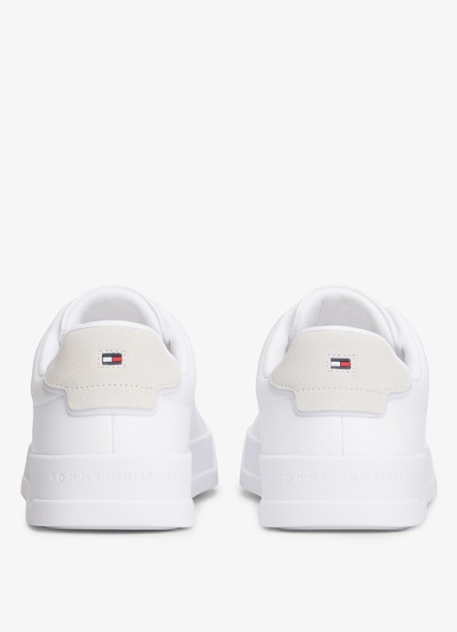 Tommy Hilfiger Sneaker met logo - achterkant wit