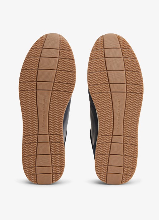 Tommy Hilfiger Sneaker met logo - detail donkerblauw