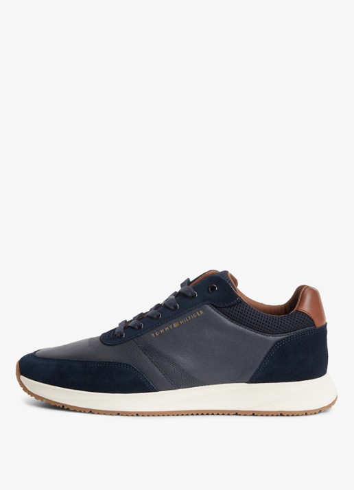 Tommy Hilfiger Sneaker met logo - detail 3 donkerblauw