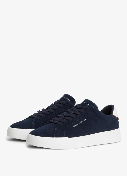 Tommy Hilfiger Sneaker met logo - detail 2 donkerblauw