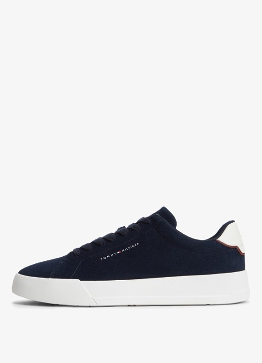 Tommy Hilfiger Sneaker met logo - detail 4 donkerblauw