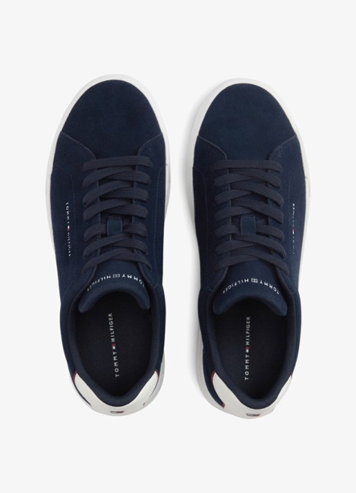 Tommy Hilfiger Sneaker met logo - detail 5 donkerblauw