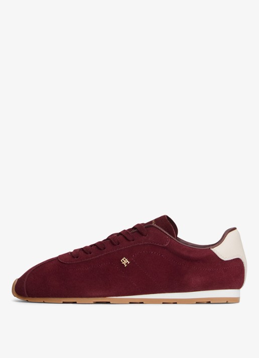 Tommy Hilfiger Sneaker van suède - detail 3 oxblood-xut / rood