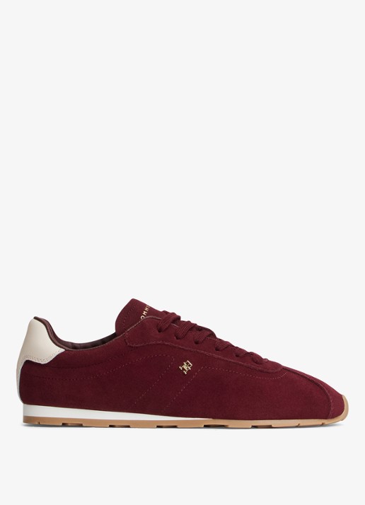 Tommy Hilfiger Sneaker van suède - voorkant oxblood-xut / rood