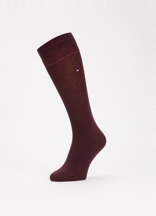 Tommy Hilfiger Sokken in katoenblend met logo in 2-pack - detail 3 bordeauxrood