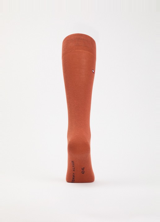 Tommy Hilfiger Sokken in katoenblend met logo in 2-pack - voorkant 2 oranjebruin