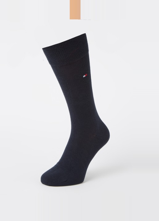 Tommy Hilfiger Sokken in uni in 2-pack - detail donkerblauw