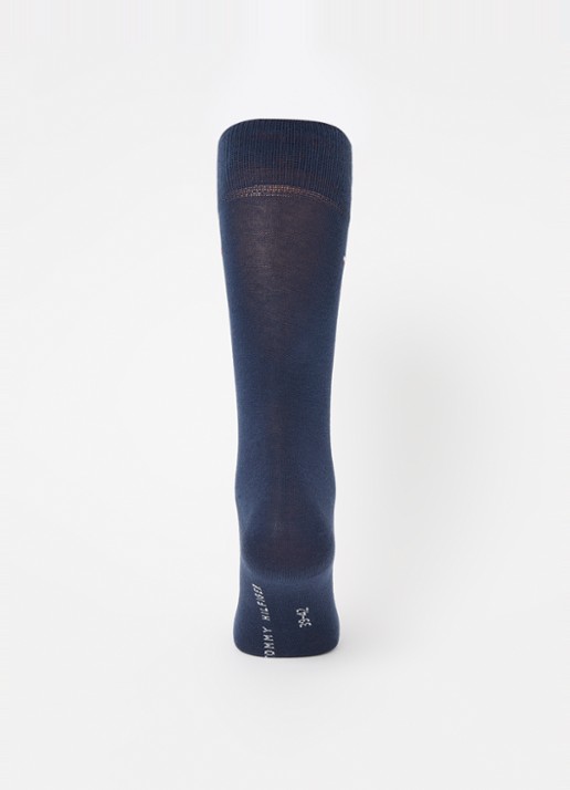 Tommy Hilfiger Sokken met logo in 2-pack - voorkant 3 lichtblauw