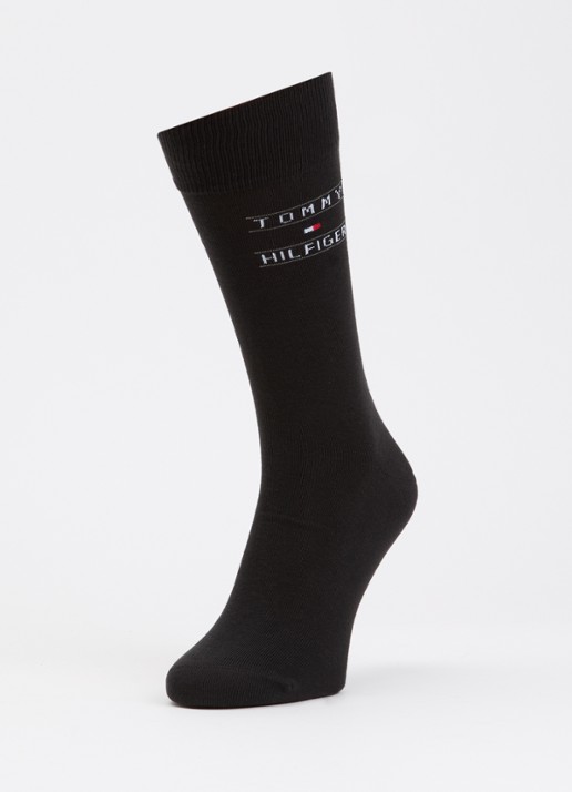 Tommy Hilfiger Sokken met print in 4-pack giftbox - detail 3 zwart