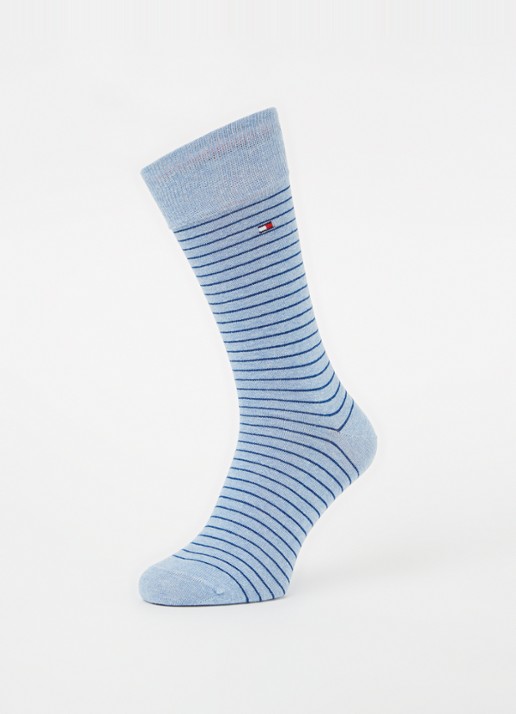 Tommy Hilfiger Sokken met streepprint in 2-pack - detail 3 lichtblauw