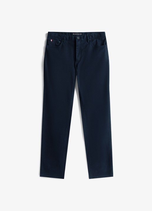 Tommy Hilfiger Straight fit chino met paspelzakken
