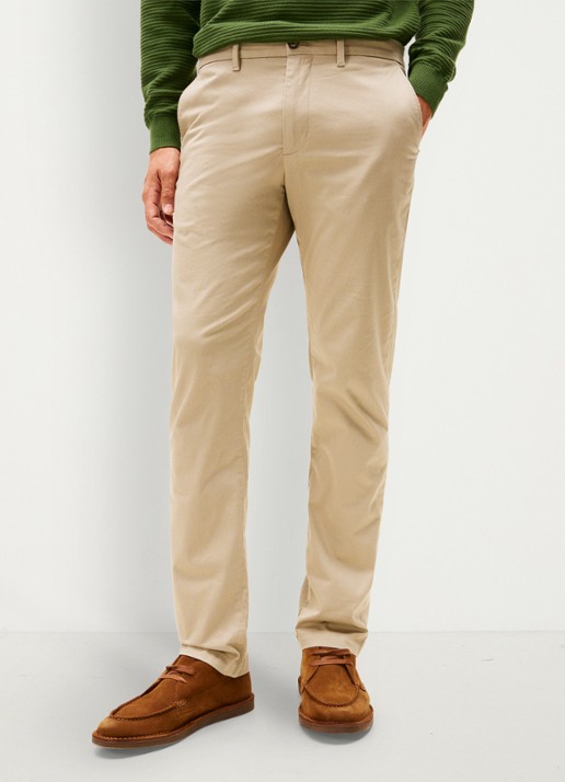 Tommy Hilfiger Straight fit chino met steekzakken - detail 2 beige