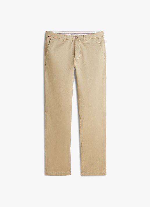 Tommy Hilfiger Straight fit chino met steekzakken - voorkant 4 beige