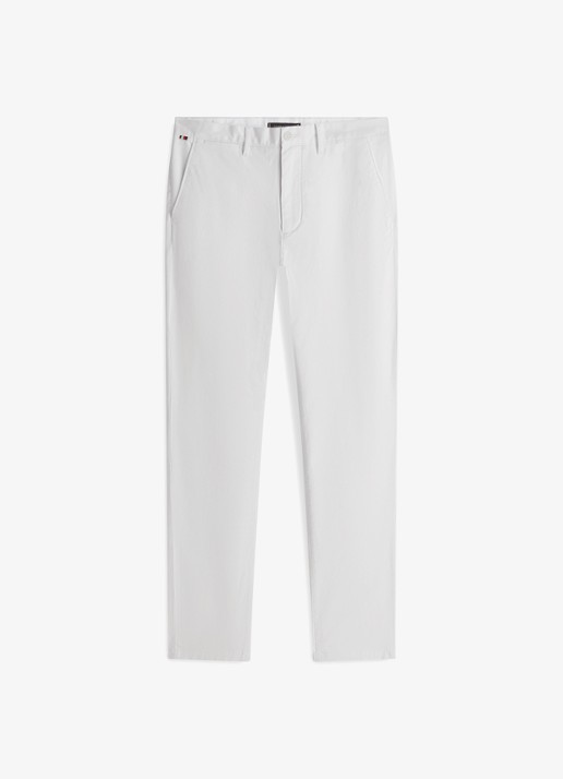 Tommy Hilfiger Straight fit chino met steekzakken - voorkant 4 gebroken wit