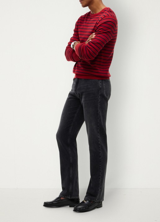 Tommy Hilfiger Straight fit jeans met donkere wassing - detail 4 zwart