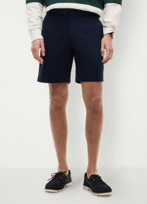 Tommy Hilfiger Straight fit korte chino in katoenblend