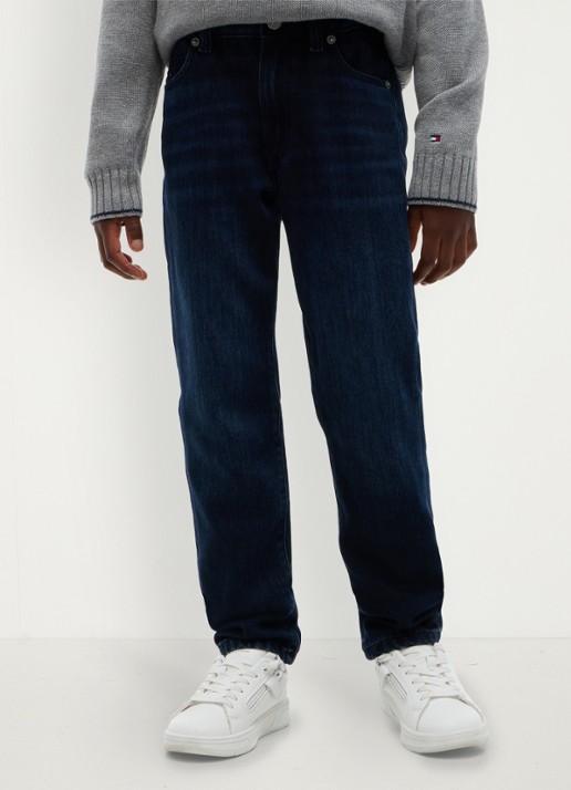 Tommy Hilfiger Straight leg jeans in lyocellblend - detail indigo