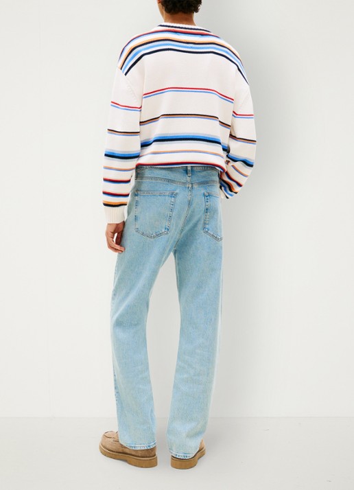 Tommy Hilfiger Straight leg jeans met steekzakken - achterkant denim