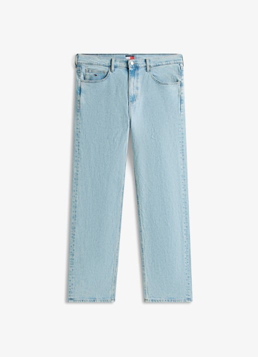Tommy Hilfiger Straight leg jeans met steekzakken - voorkant 2 denim
