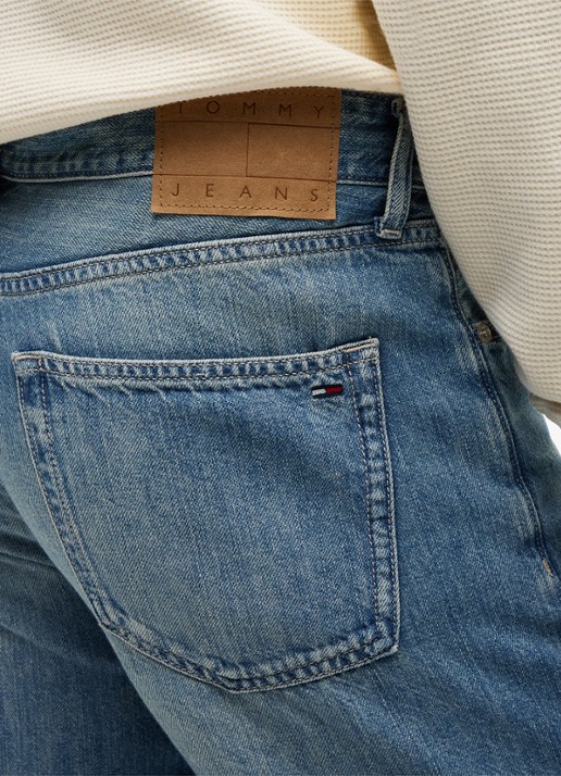 Tommy Hilfiger Straight leg jeans met steekzakken - detail 2 denim