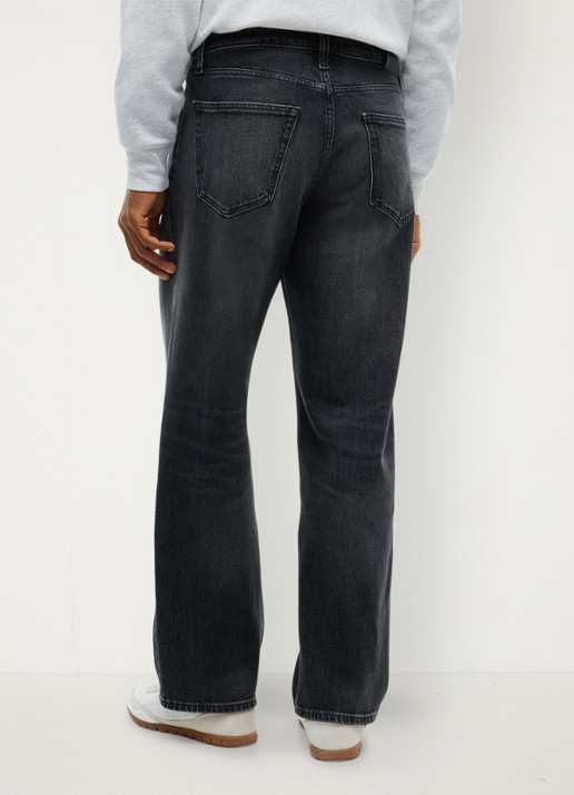 Tommy Hilfiger Straight leg jeans met steekzakken - achterkant grijs