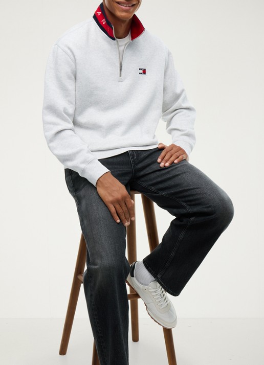 Tommy Hilfiger Straight leg jeans met steekzakken - detail 7 grijs