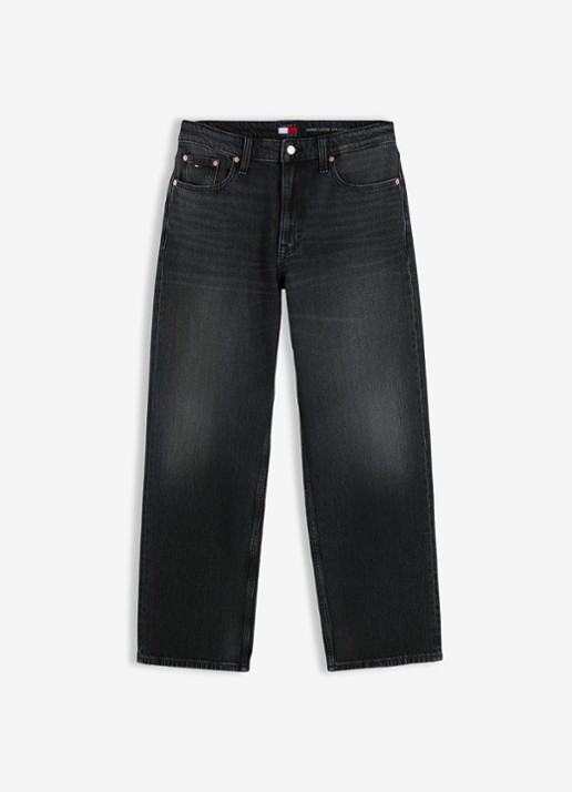 Tommy Hilfiger Straight leg jeans met steekzakken - voorkant 2 grijs