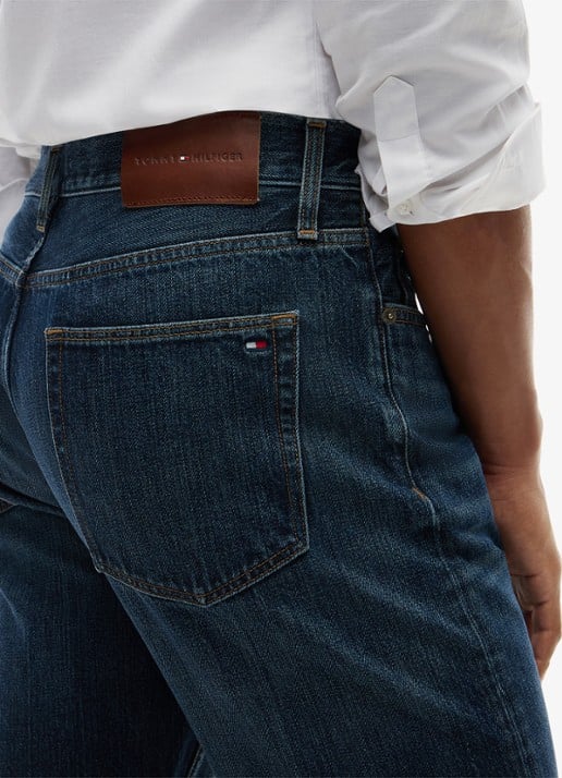 Tommy Hilfiger Straight leg jeans met steekzakken - detail 4 indigo
