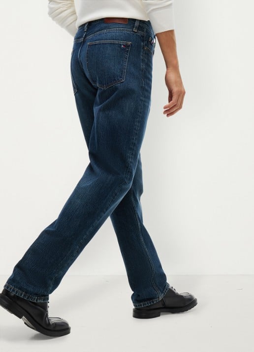 Tommy Hilfiger Straight leg jeans met steekzakken - detail 5 indigo