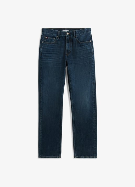 Tommy Hilfiger Straight leg jeans met steekzakken - voorkant 6 indigo