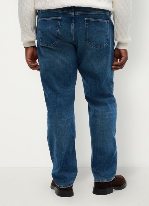 Tommy Hilfiger Straight leg jeans met steekzakken - achterkant 4 denim