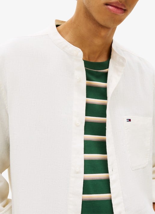 Tommy Hilfiger Sweater in katoenblend - detail 5 gebroken wit