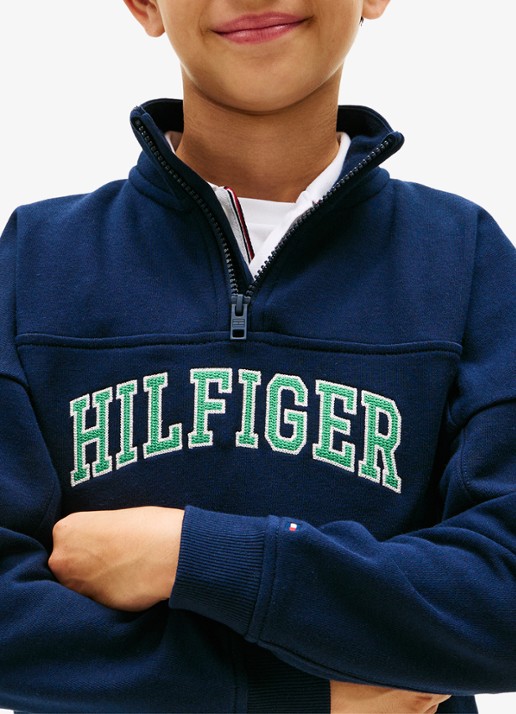 Tommy Hilfiger Sweater in katoenblend - detail 3 dark night navy-c1g
