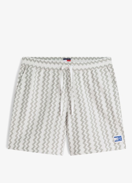 Tommy Hilfiger Sweater met logo - voorkant calico-aef / wit
