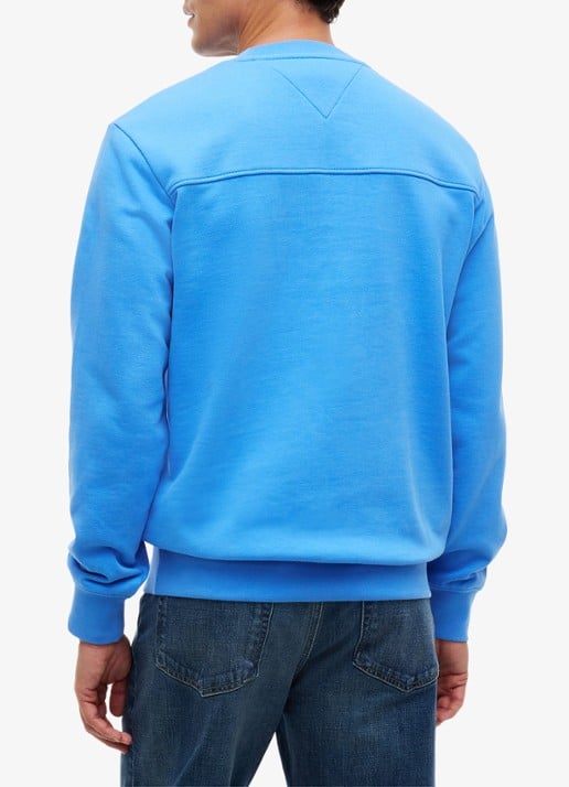 Tommy Hilfiger Sweater met logo - achterkant 3 middenblauw