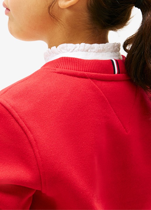 Tommy Hilfiger Sweater met logo - achterkant 3 rood