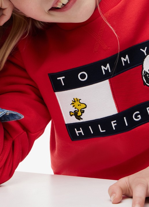 Tommy Hilfiger Sweater met logo - detail 6 rood