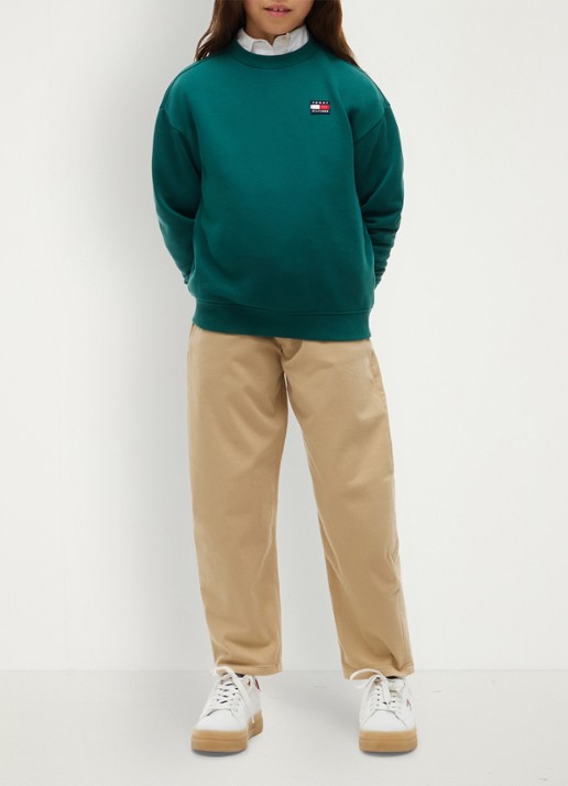 Tommy Hilfiger Sweater met logo  - detail 3 groen