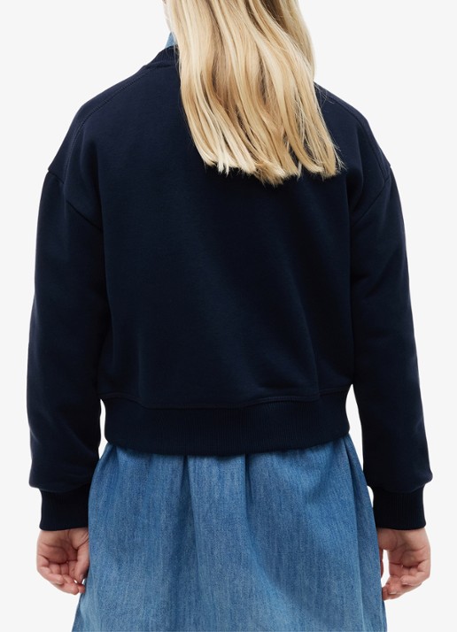Tommy Hilfiger Sweater met logo - achterkant donkerblauw